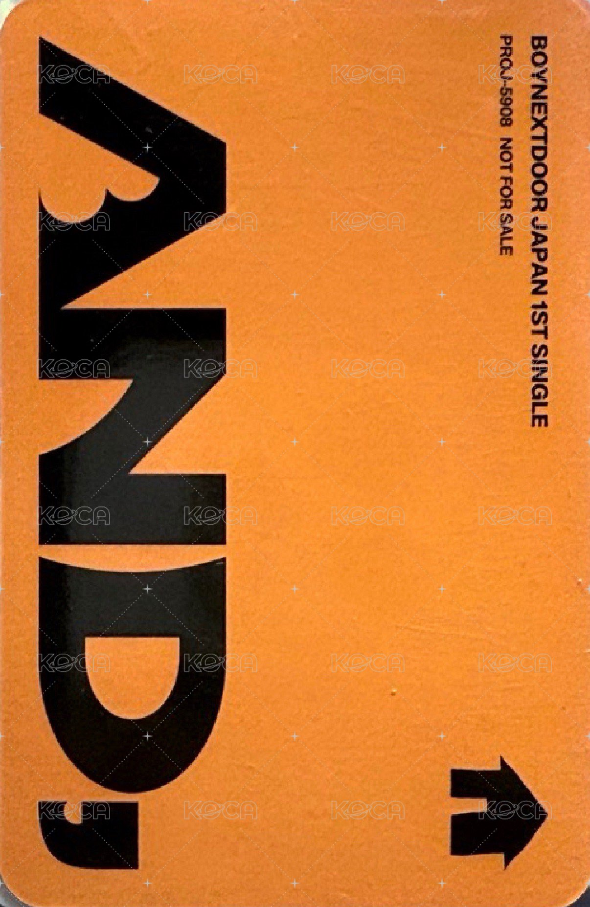 AND, 日咖 限定盤 專輯卡  背面