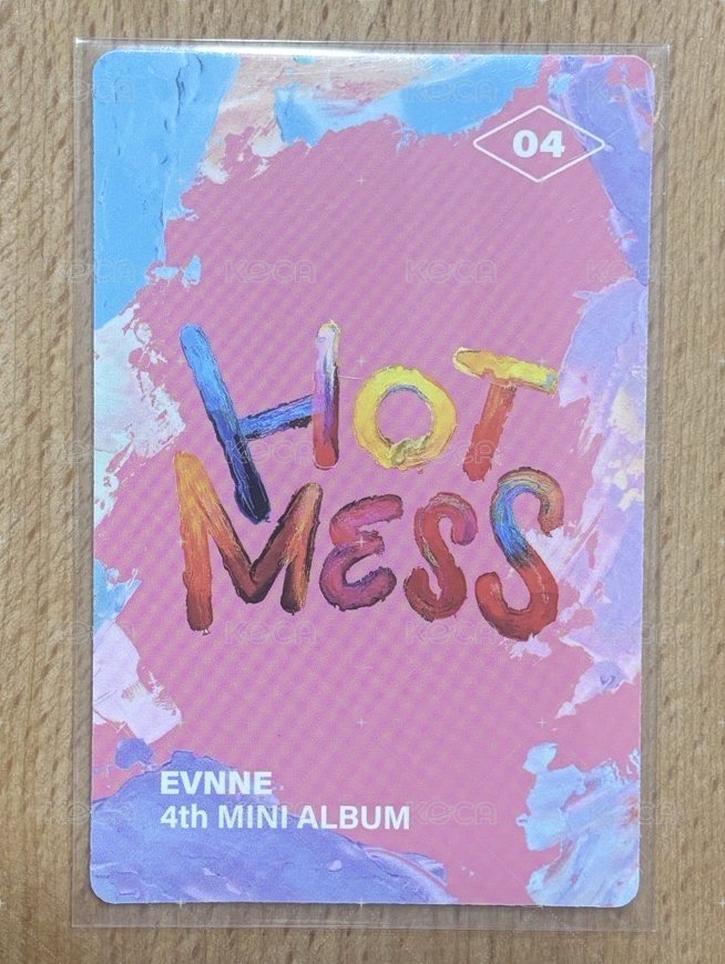HOT MESS 專輯卡  背面