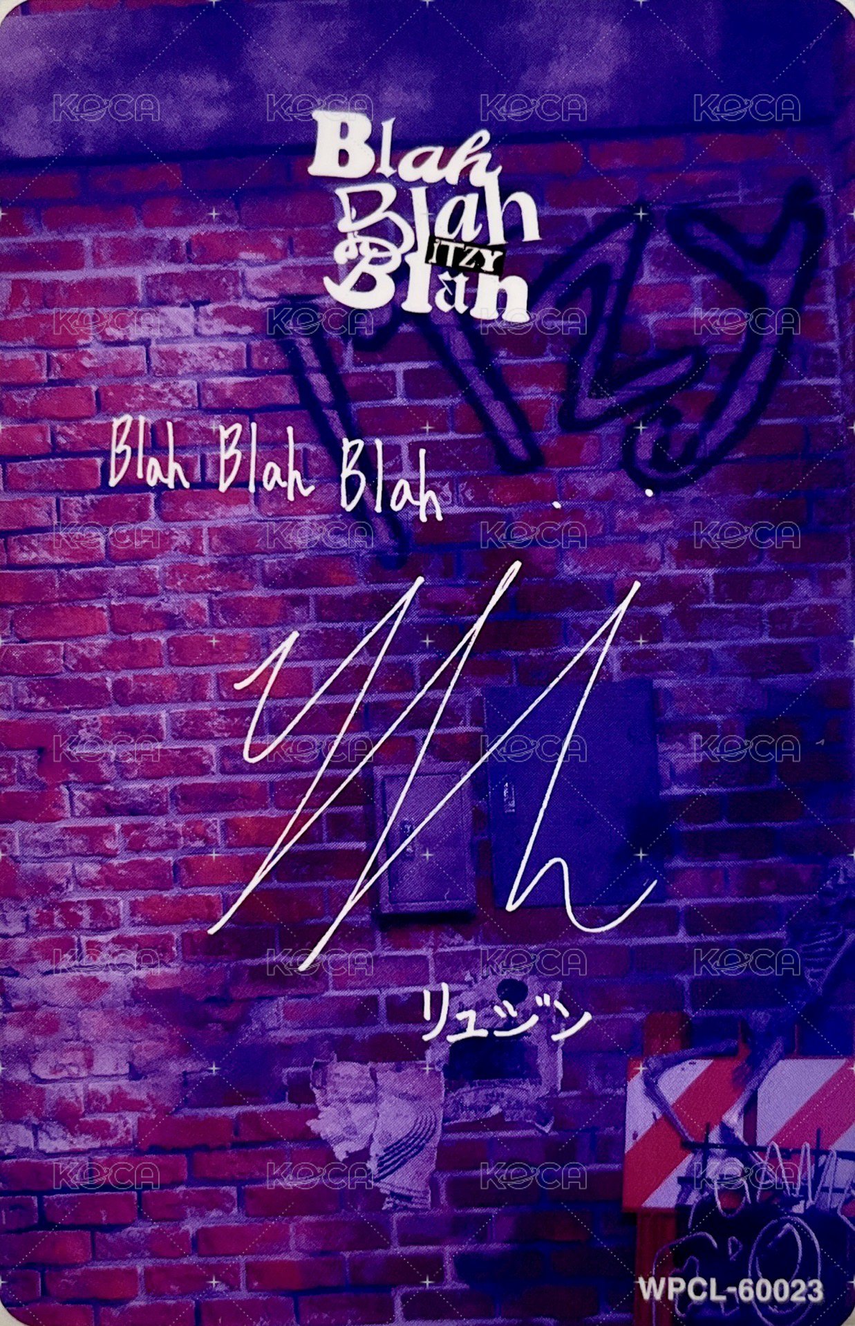 Blah Blah Blah 專輯卡 fc盤 背面