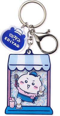 EDIYA COFFEE聯名 鑰匙圈吊飾 店員櫥窗