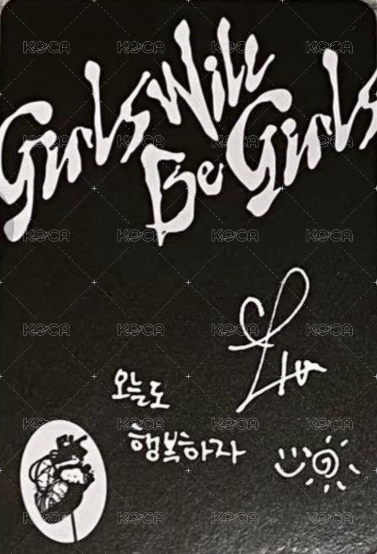 GWBG 專輯卡 CASSETTE BLACK ver. 背面