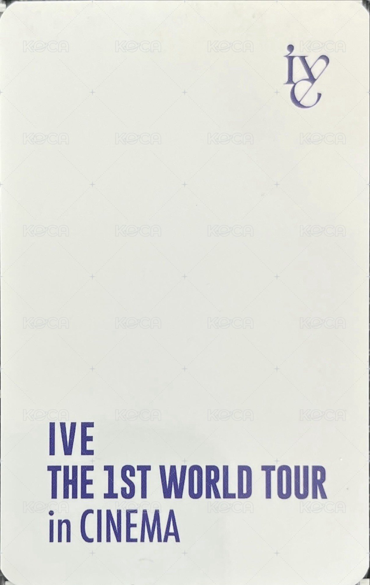 世巡電影 周邊卡 卡包卡 背面