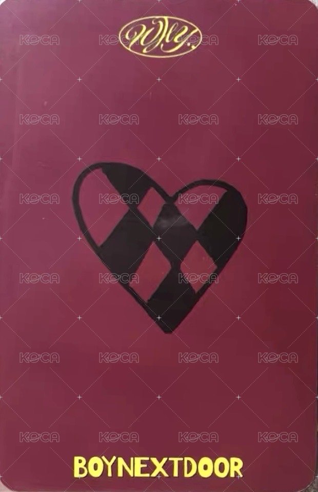 WHY.. 打歌卡 sc 預錄 1 背面