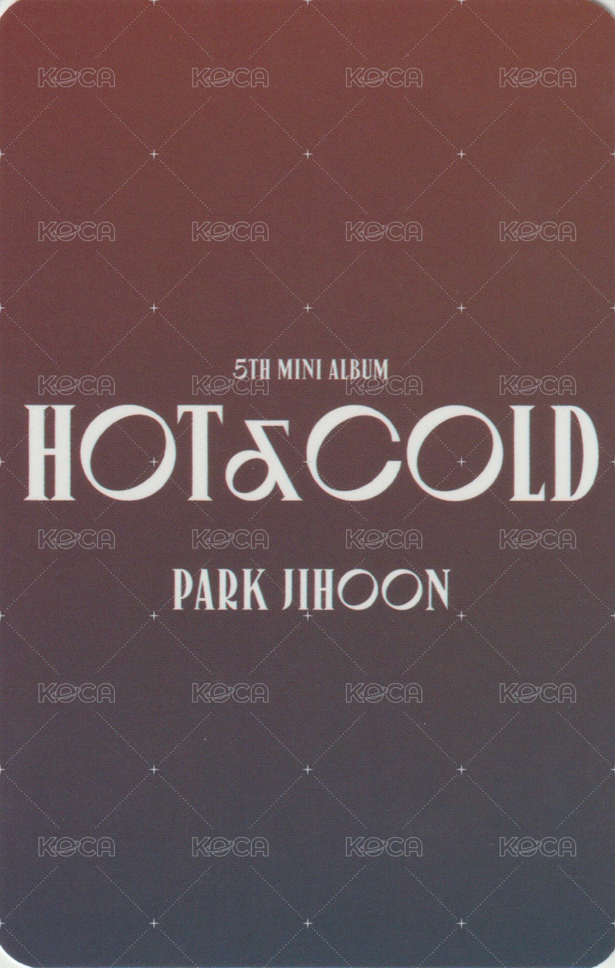 5th MINI MK MEDIA 簽售卡  背面