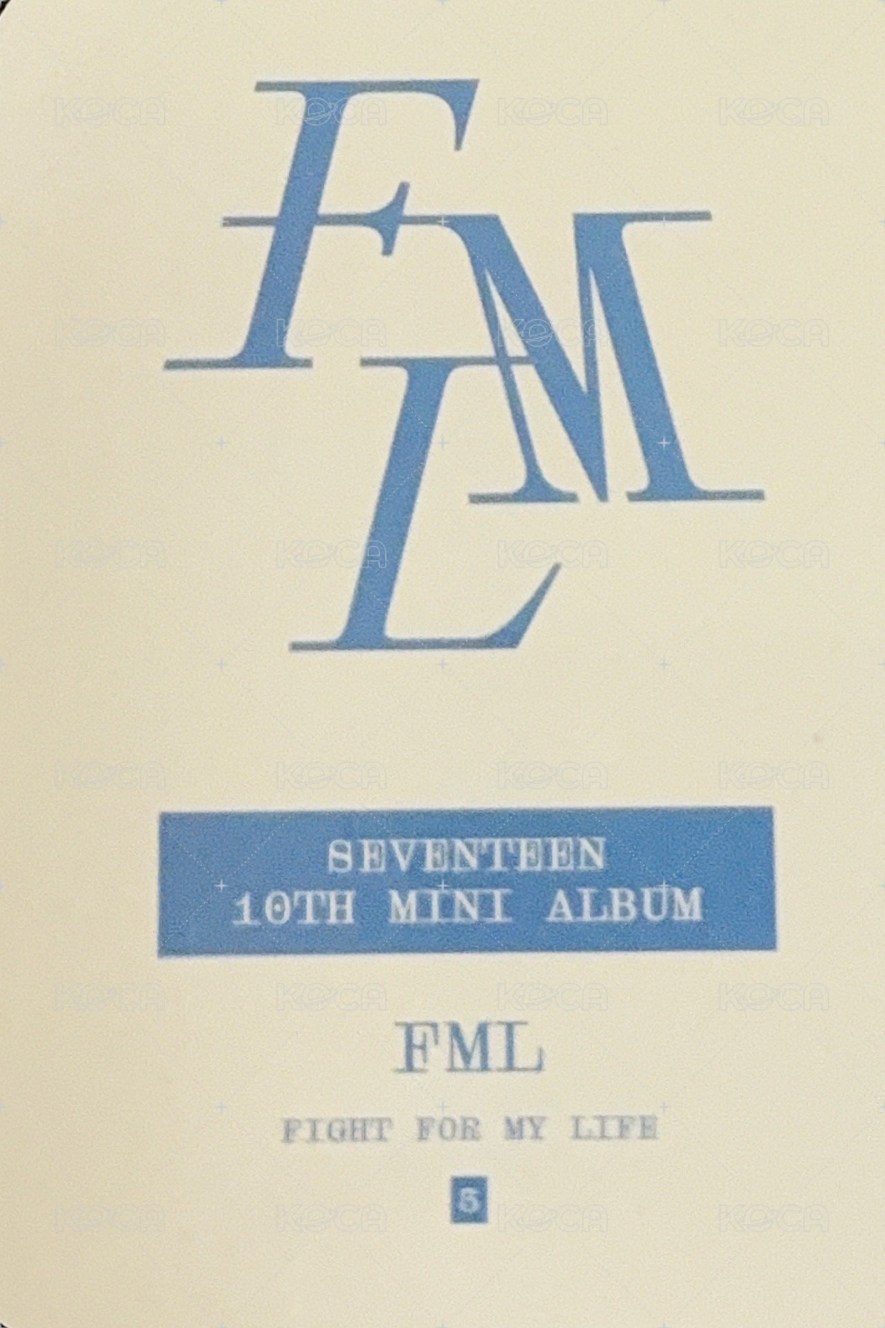 MINI10 yes24 克拉盤 特典卡  背面