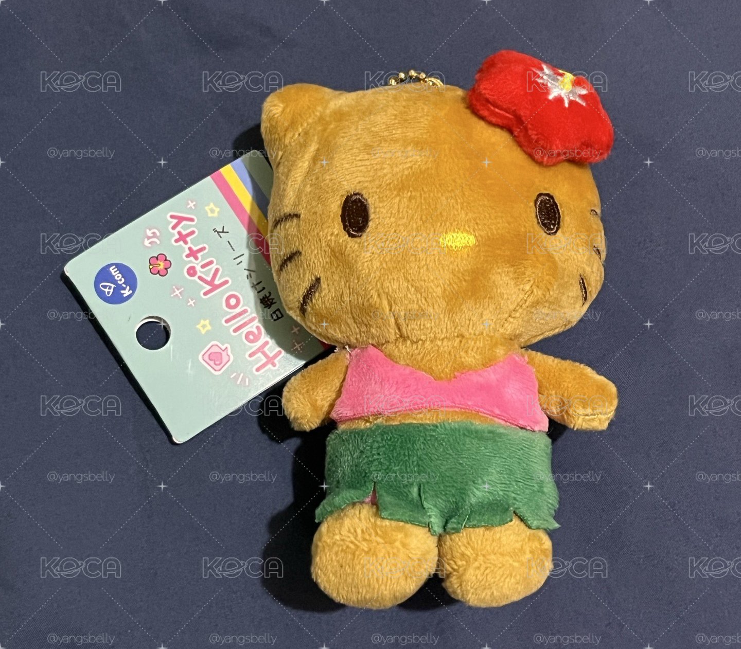 Hello Kitty 韓國 曬黑凱蒂貓 吊娃