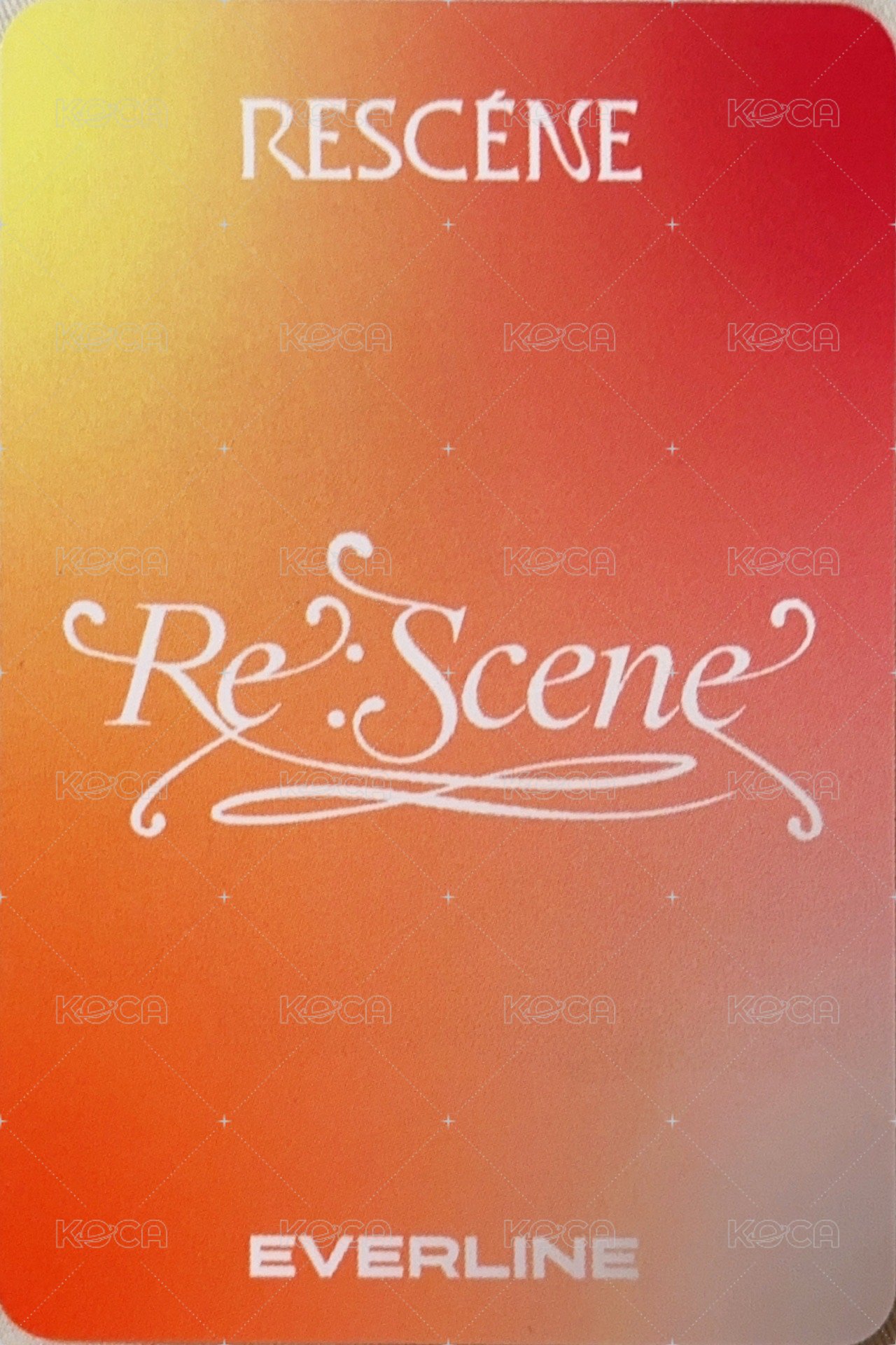 Re:Scene el 1.0線上 簽售卡  背面