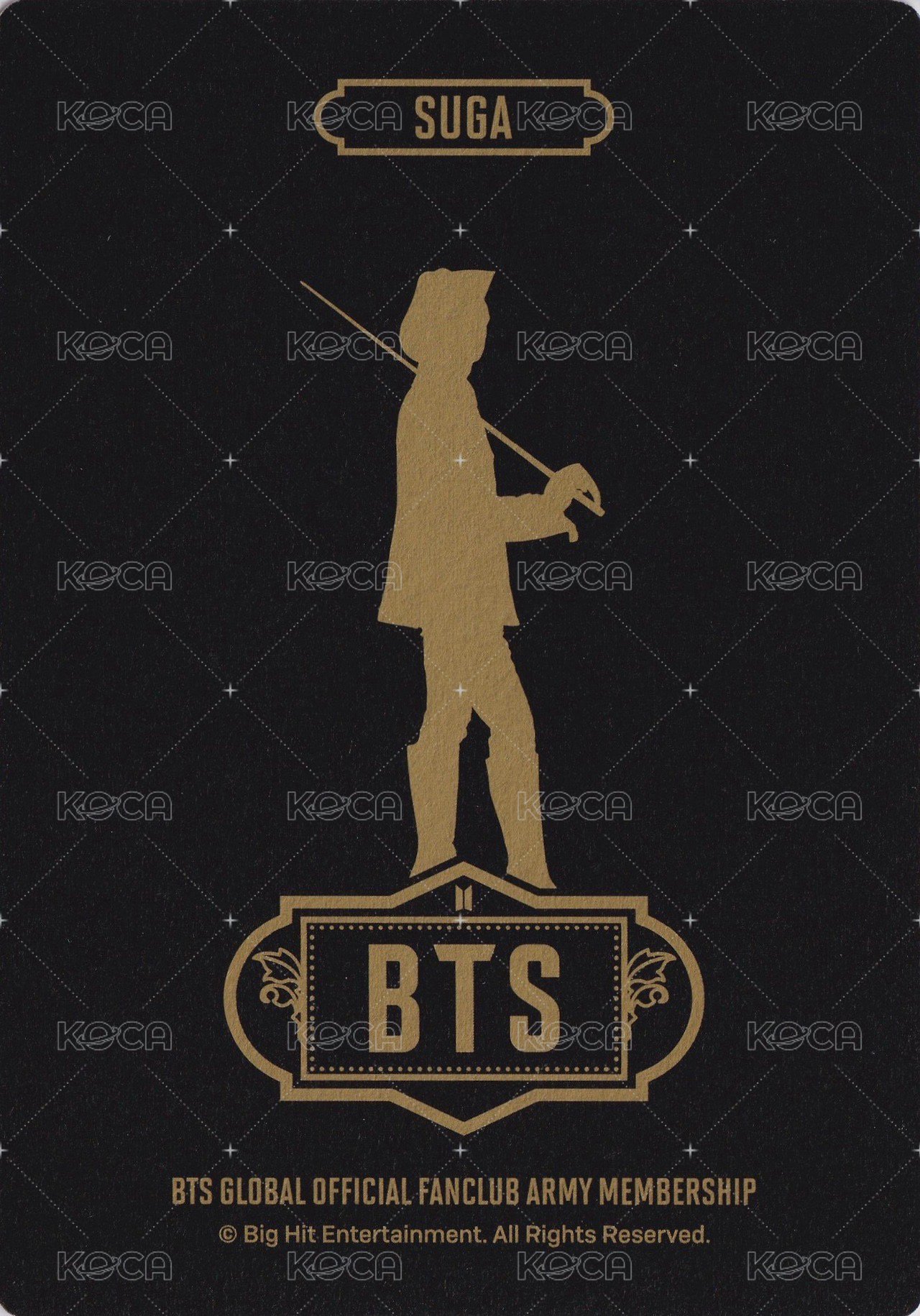 ARMY 會員禮卡 七期 背面