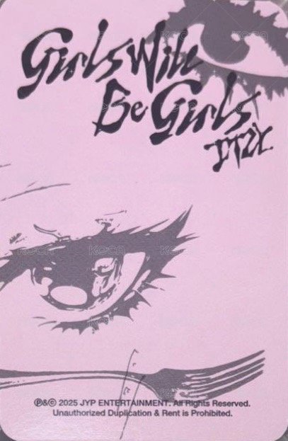 GWBG sw 日本 簽售卡  背面