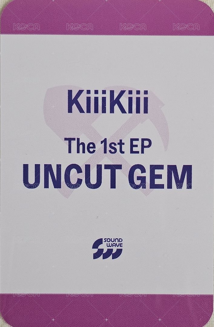 UNCUT GEM sw 特典卡  背面