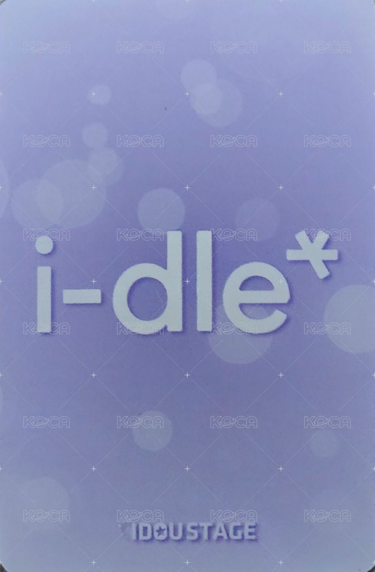 We are 愛豆驛站 1.0 幸運卡 ver.A 背面