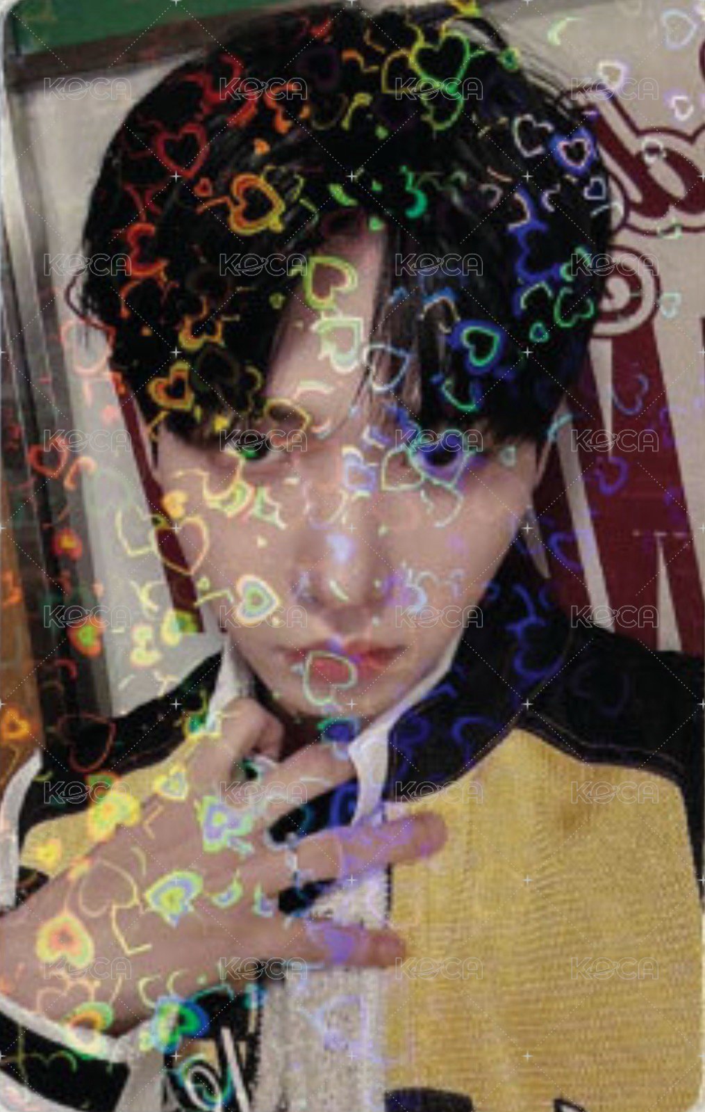 HOW? 日咖 單封 特典卡 愛心閃 3 正面