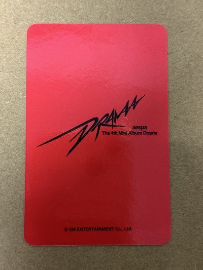 （瑕）aespa Karina 柚子 Drama km蝦皮 簽售卡 aespa  KPM蝦皮簽售