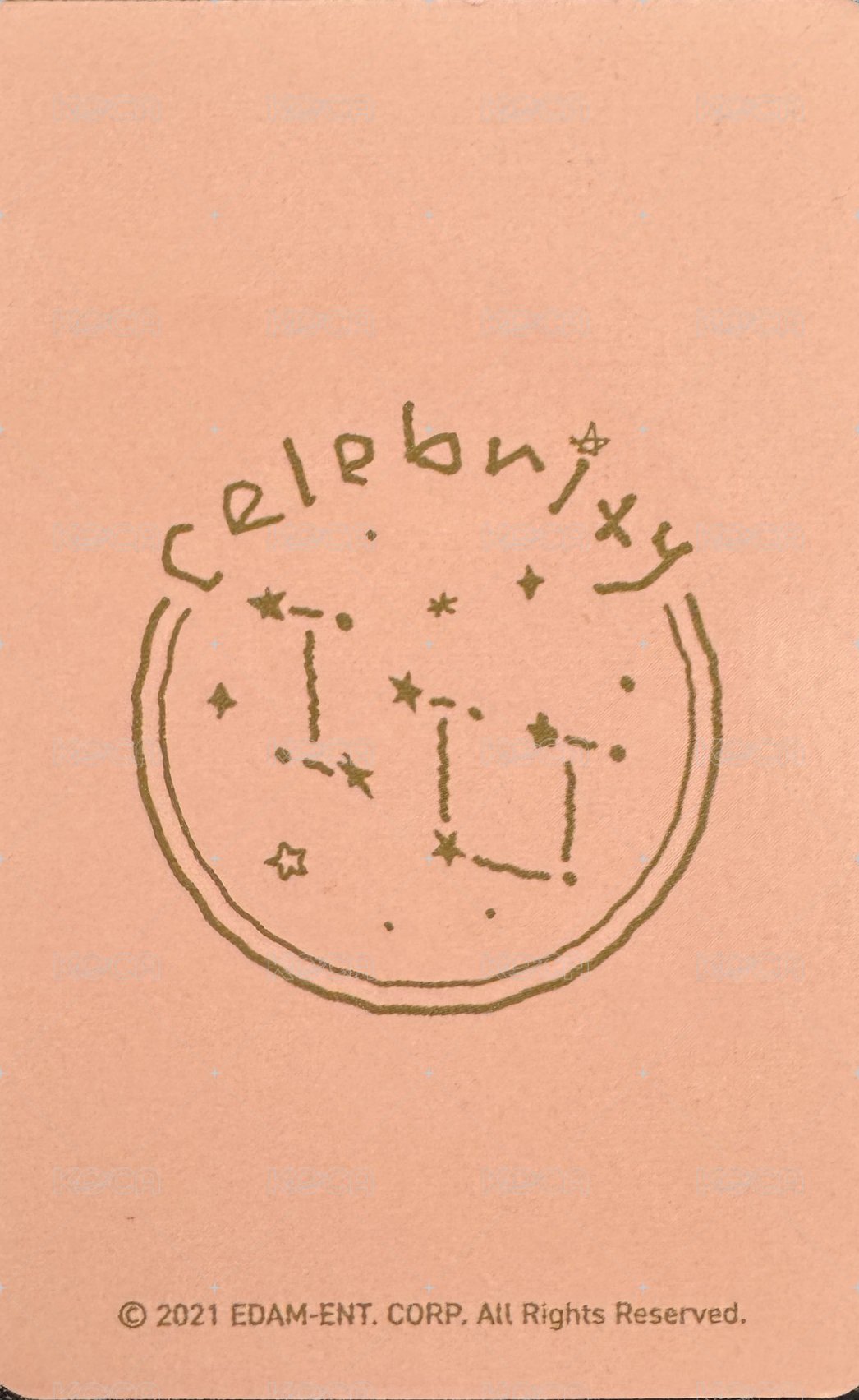 Celebrity 周邊卡 鐵盒卡 背面