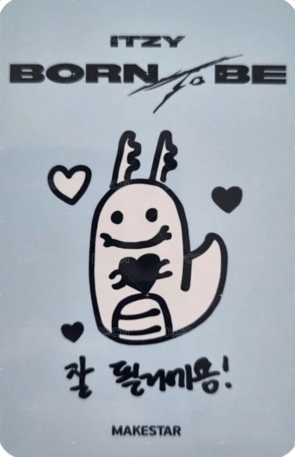 BORN TO BE ms 1.0 簽售卡  背面