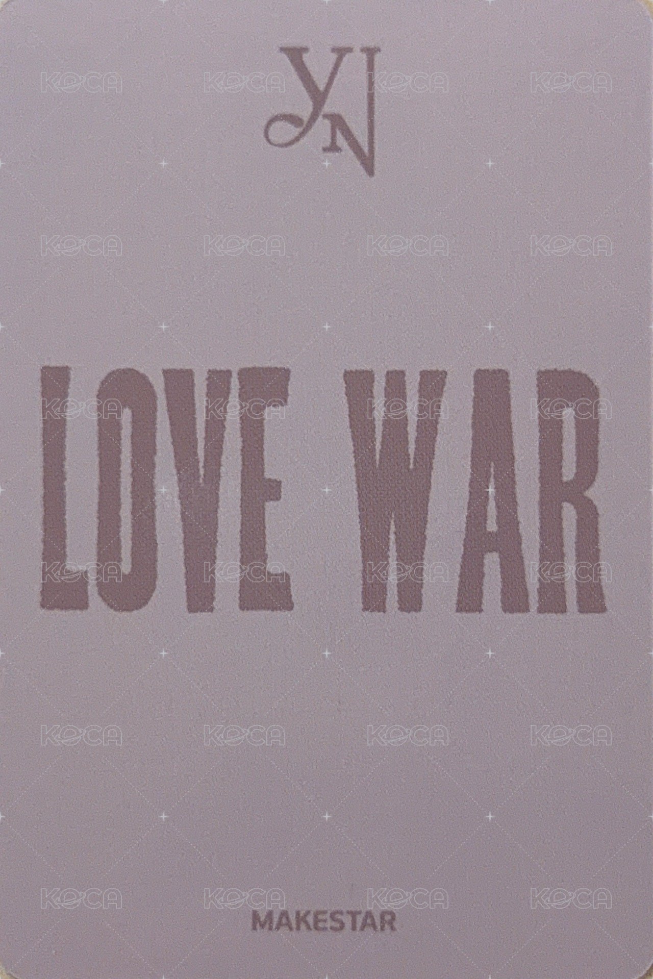 Love War ms 線下5.0 簽售卡 巧克力 背面