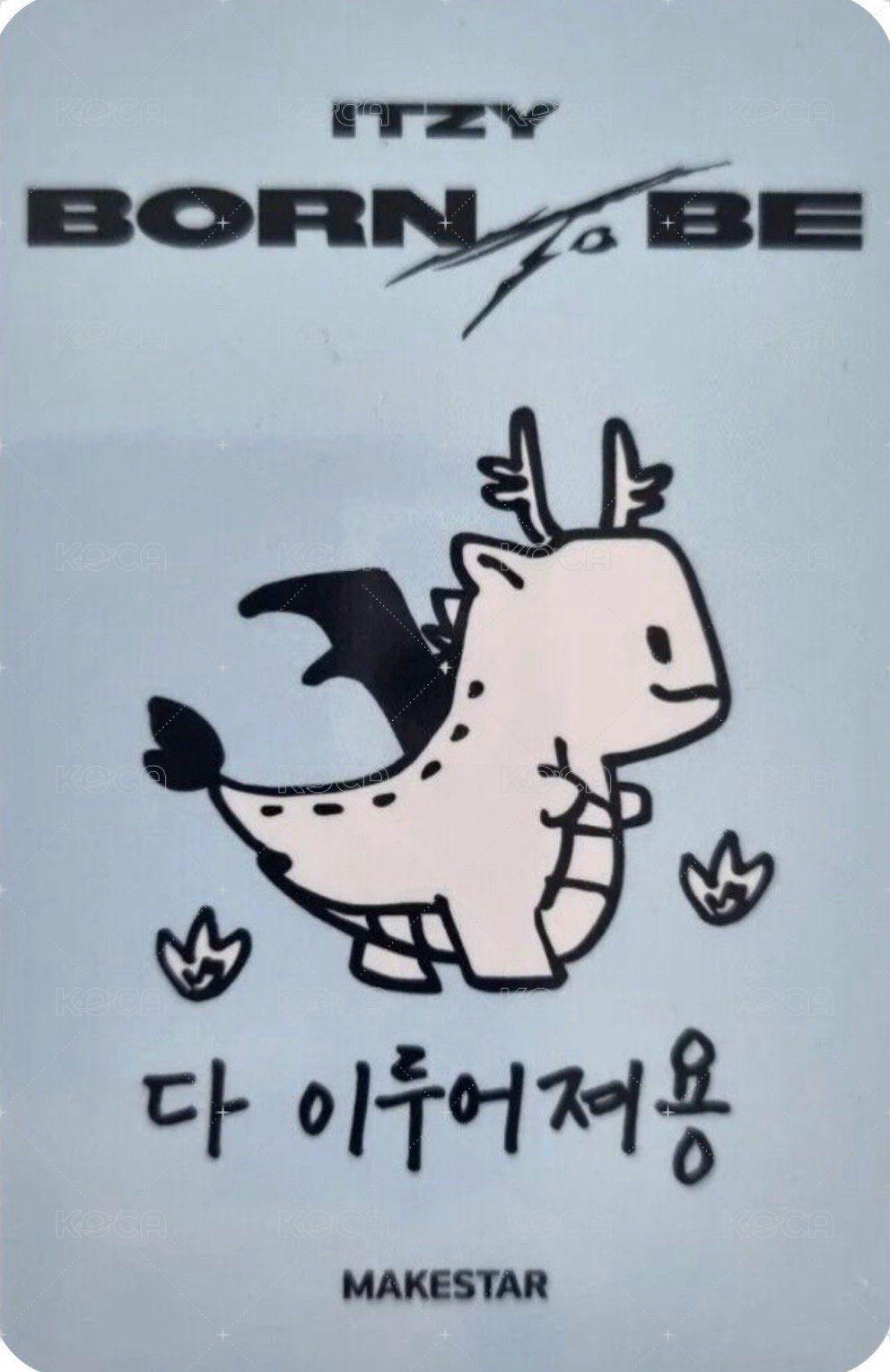 BORN TO BE ms 1.0 簽售卡  背面