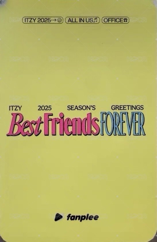 2025年曆 fp 特典卡  背面