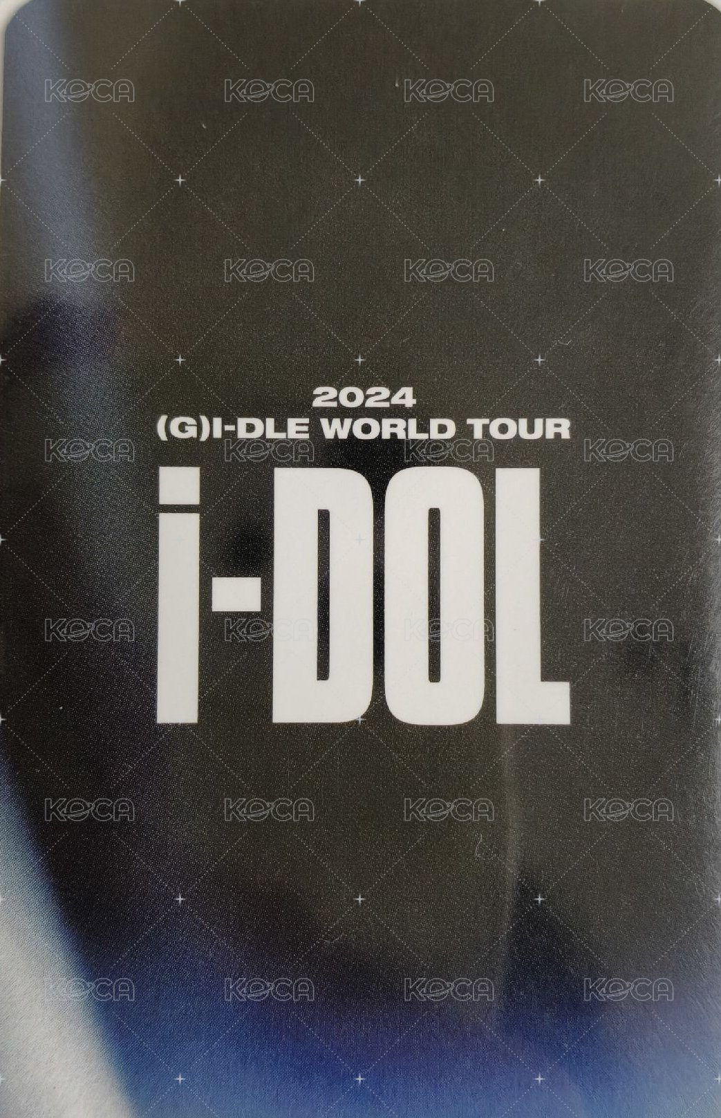 24’演唱會 iDOL 隨機卡  背面