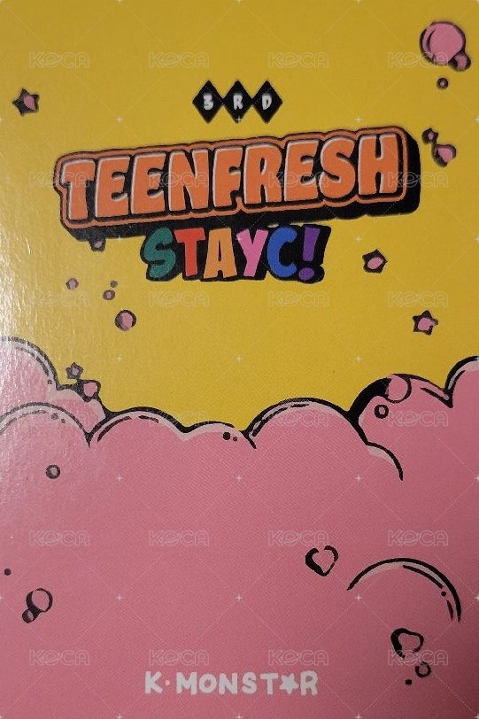 Bubble km 簽售卡  背面