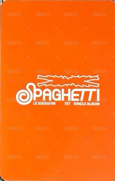 SPAGHETTI k4 線下快閃 特典卡  背面