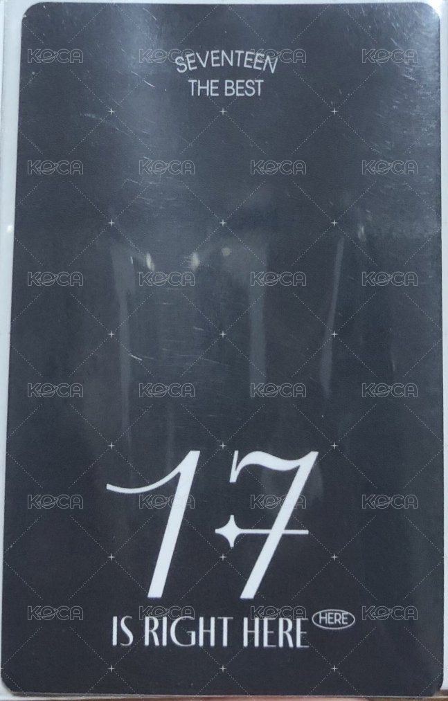 精選專 日咖 CARAT ver 特典卡  背面