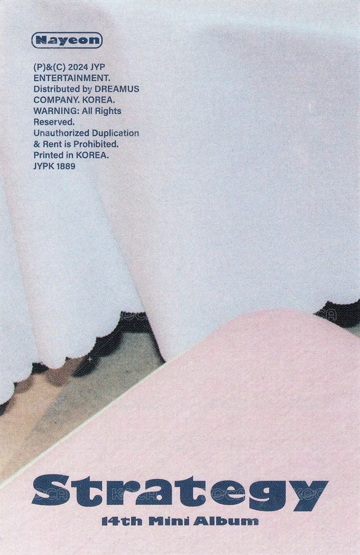 STRATEGY 專輯卡 Highlight 拍立得 ver. 背面