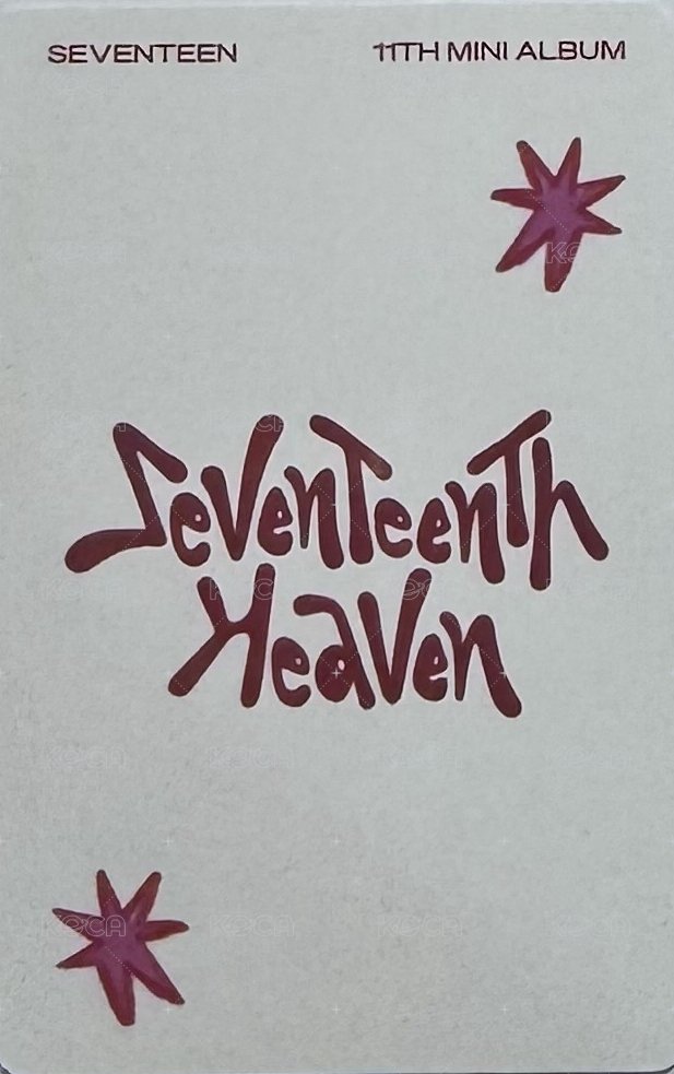 MINI11 日咖 感謝祭2.0 特典卡  背面