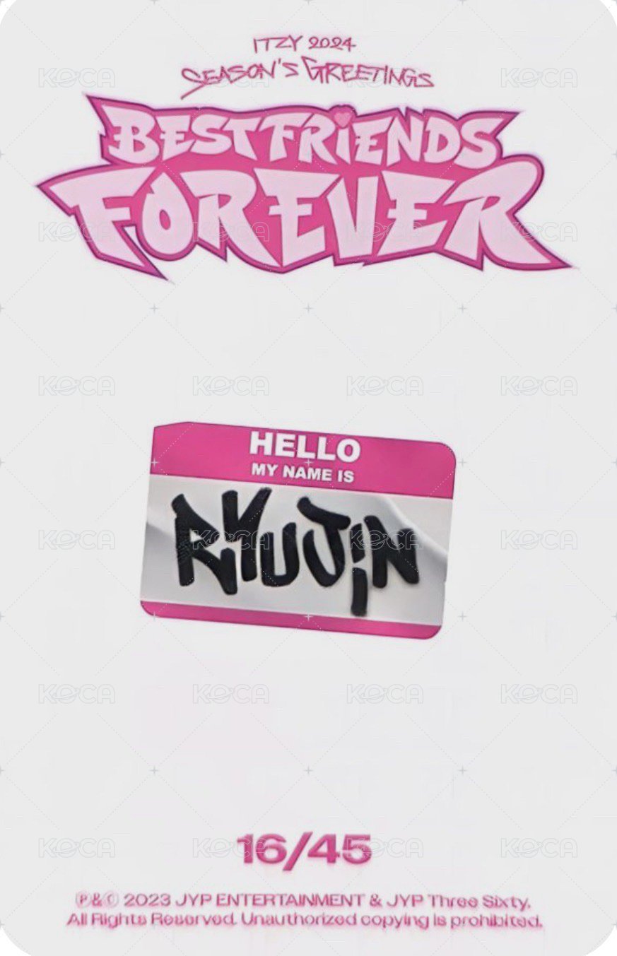 2024年曆 隨機卡  背面