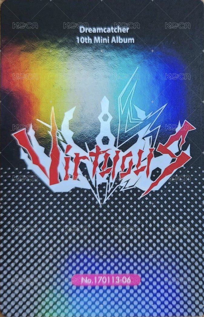 迷你十輯 專輯卡 (限量專角色閃卡) 背面