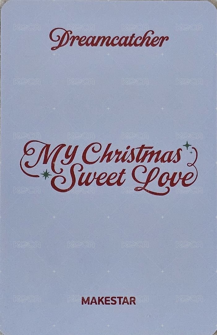 聖誕單曲專輯 ms 特典卡 A ver. 背面