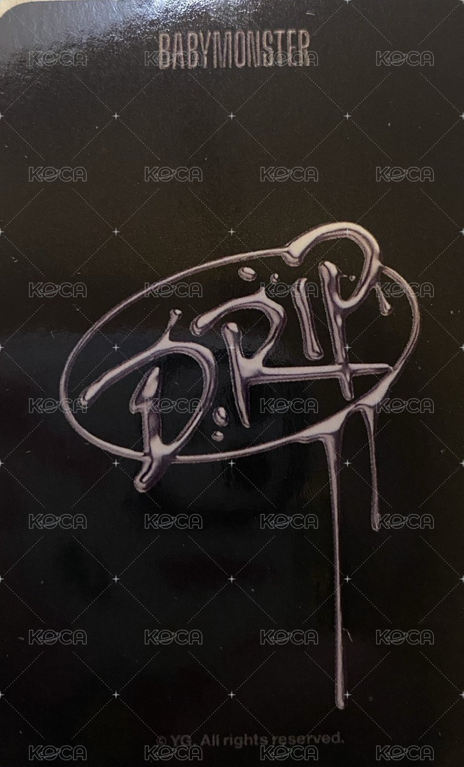 DRIP 專輯卡  背面