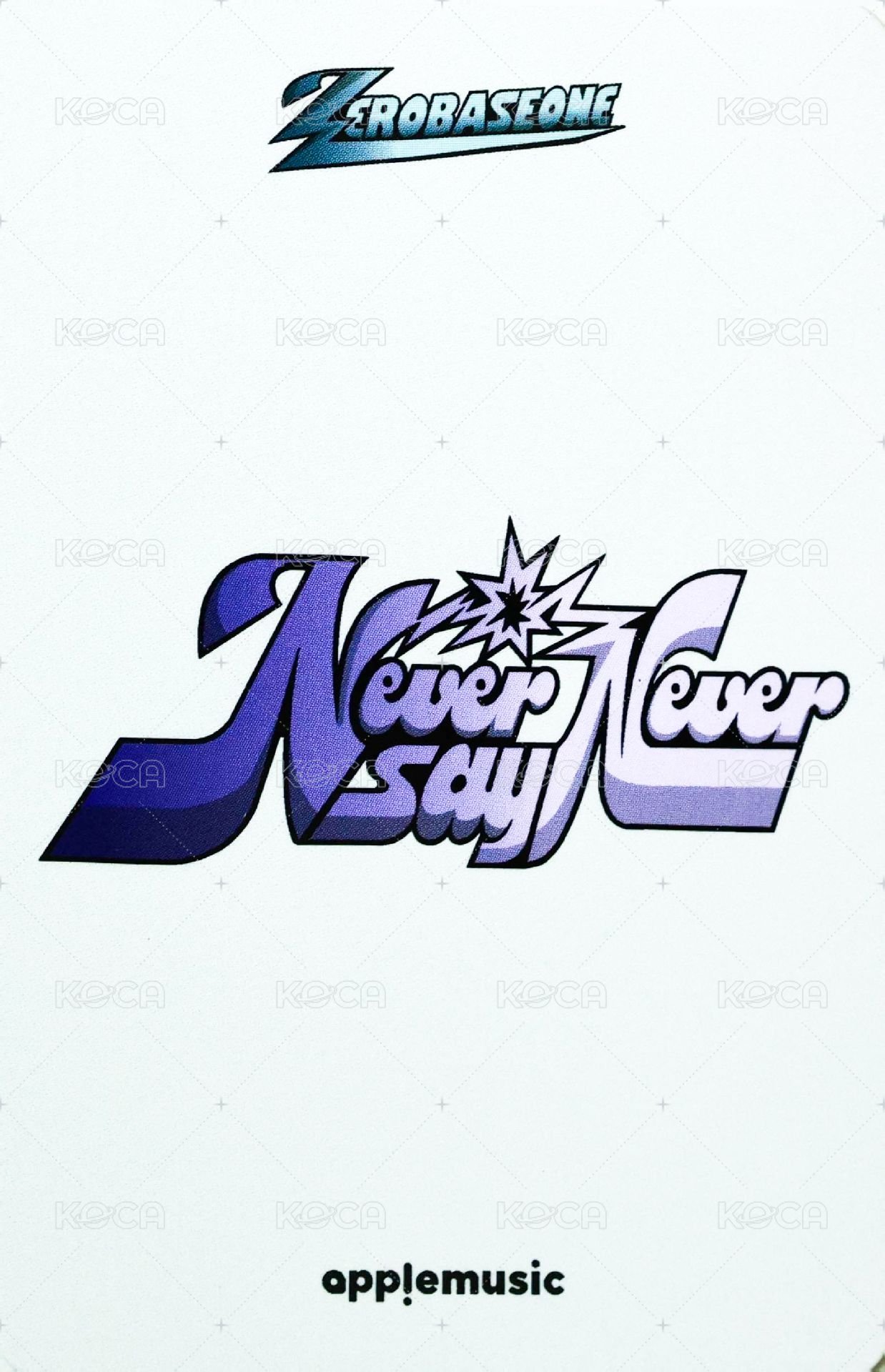 正規一 am 特典卡 墨鏡 ver. 背面