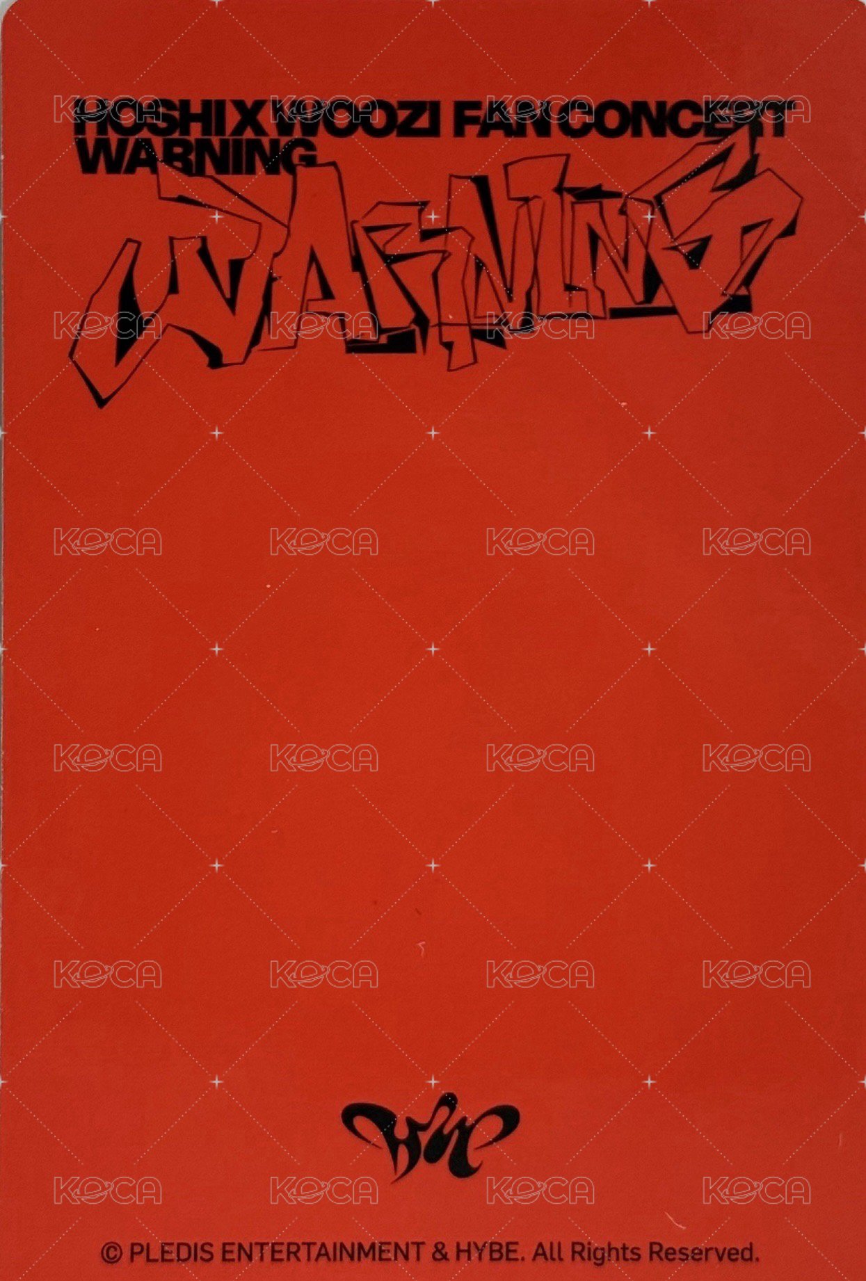 WARNING 周邊卡 卡套卡 背面