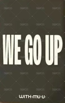 WE GO UP wm b ver.線下 幸運卡  背面