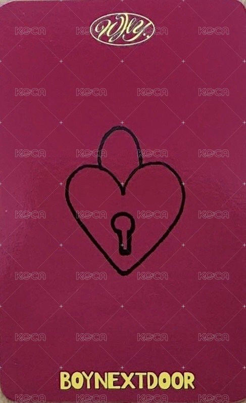 WHY.. 打歌卡 sc 預錄 3 背面