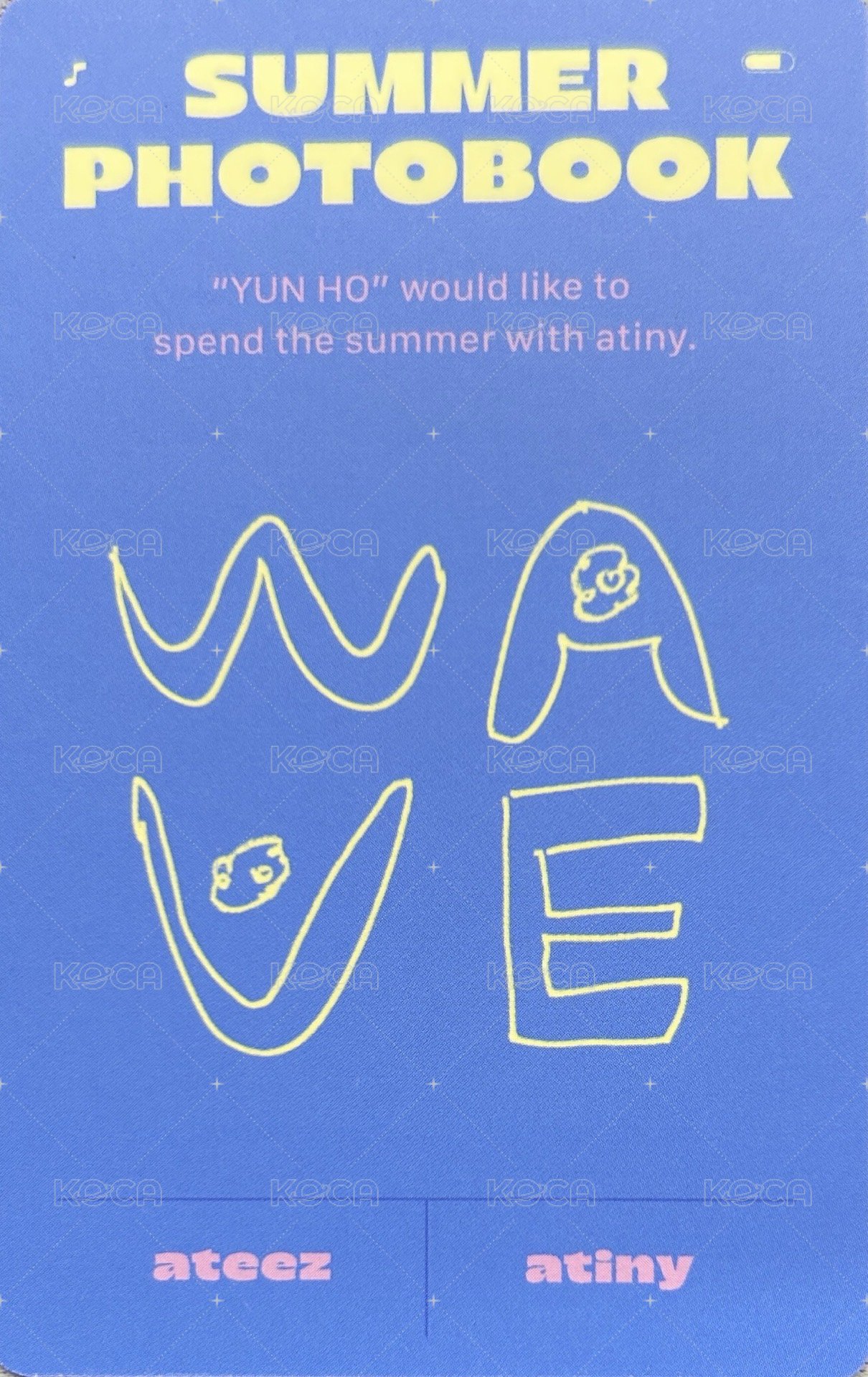 2022夏寫 KQ 特典卡  背面