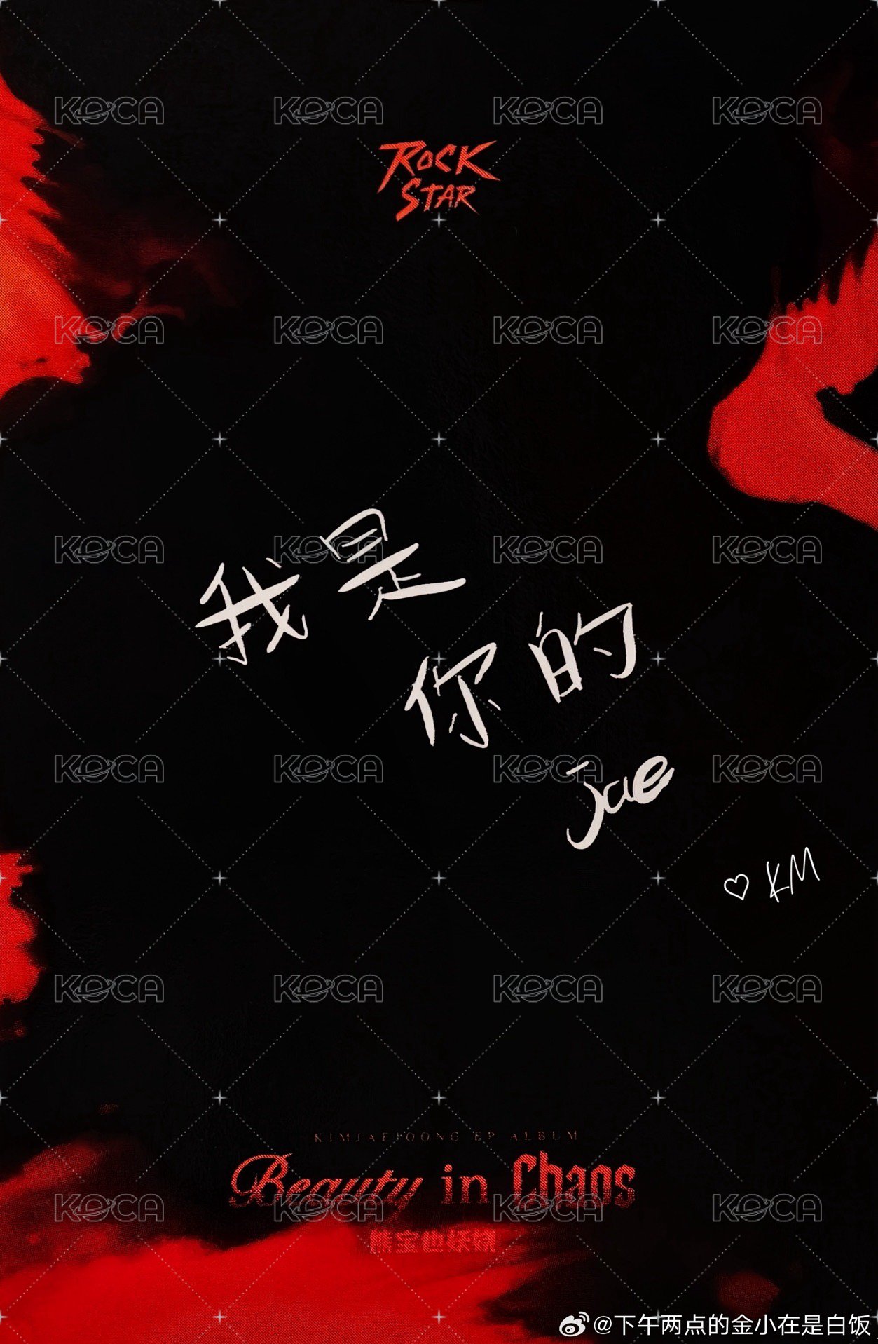 Beauty in Chaos 熊寶 簽售卡 上海 背面