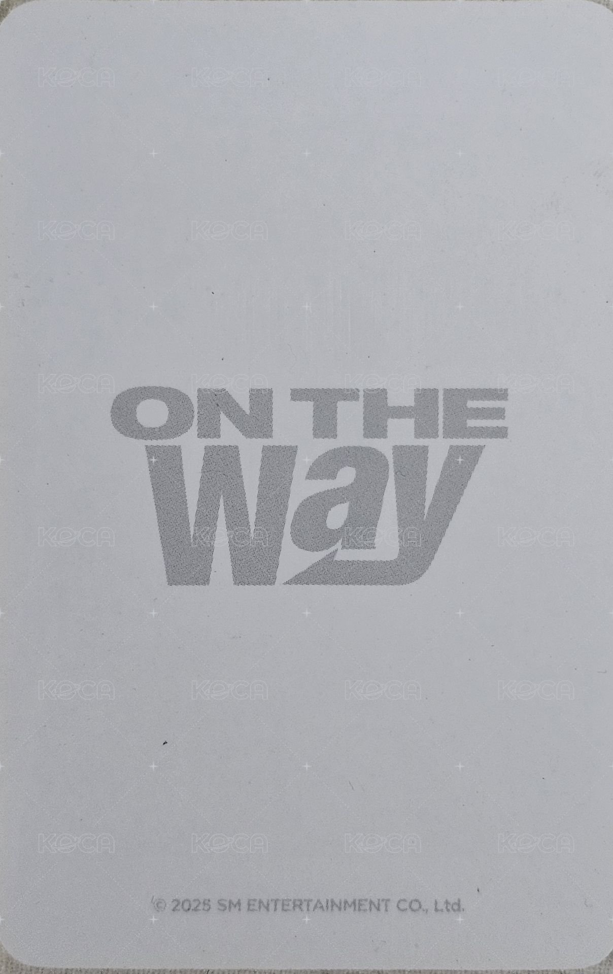 ON THE WAY CONCERT  隨機卡 ON THE WAY演唱會週邊 - 包 背面