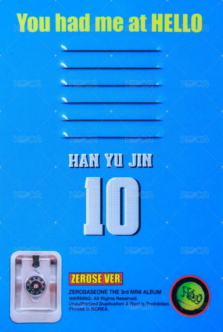 迷三 專輯卡 ZEROSE ver. 背面