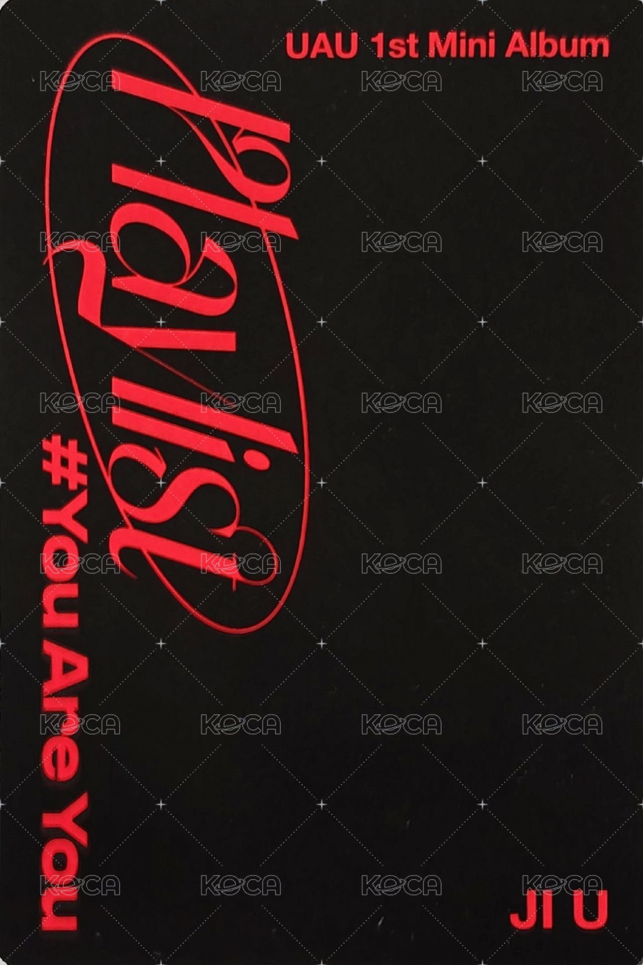 Playlist #You Are You 專輯卡  背面