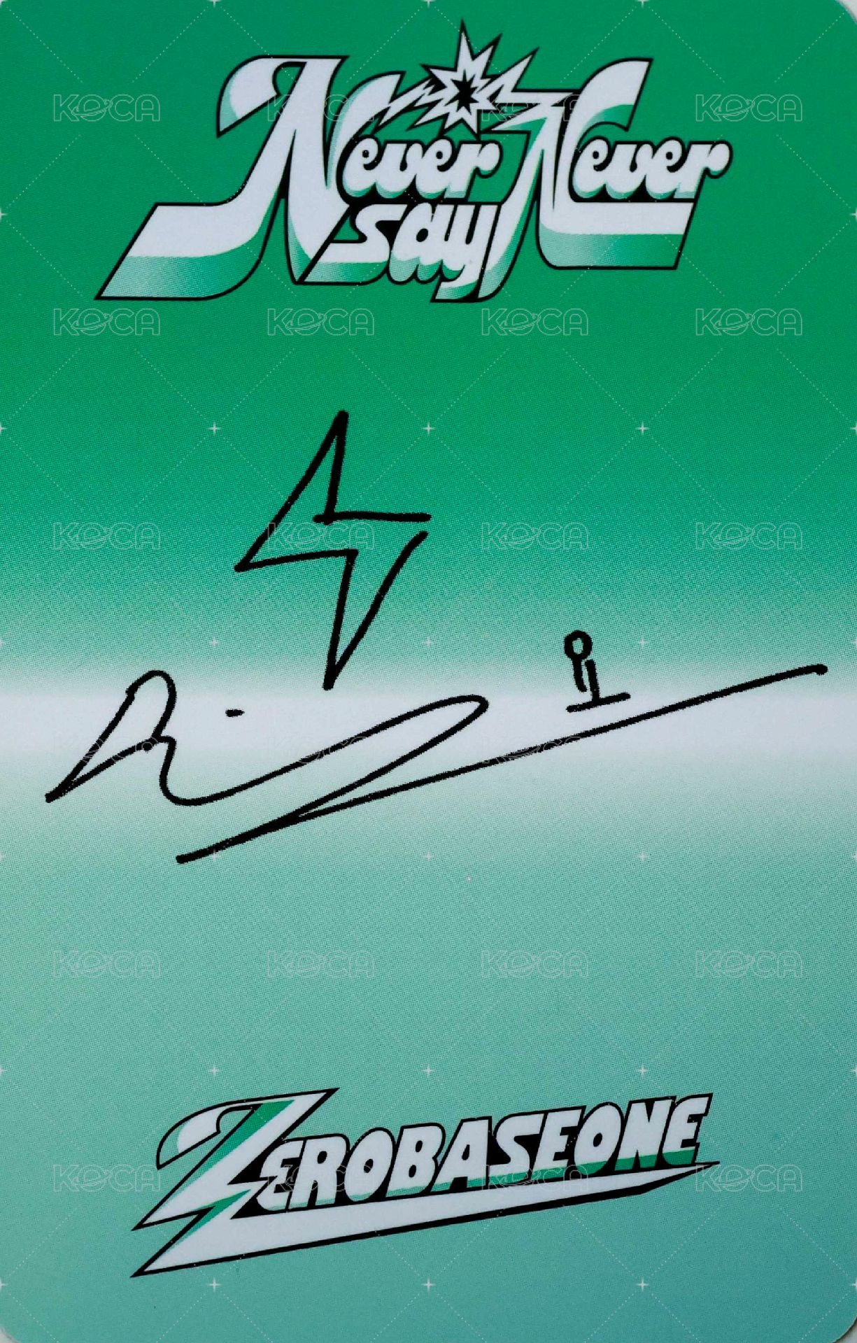 正規一 專輯卡 ICON ver. 背面