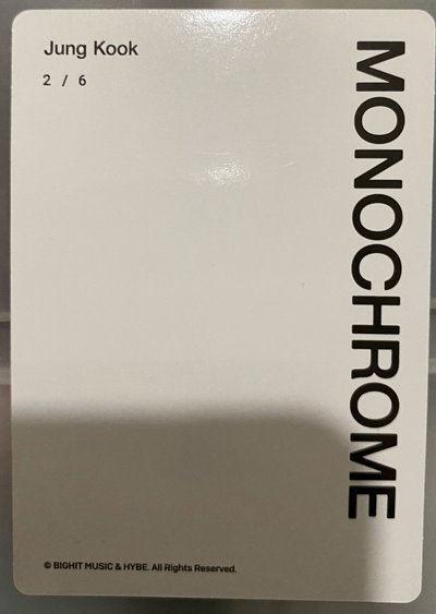 柾國 MNCR展 隨機卡 