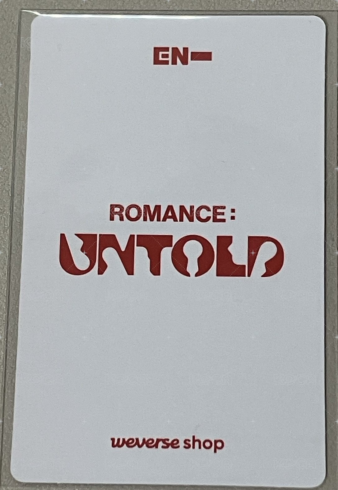 正二 wvs pb 特典卡  背面