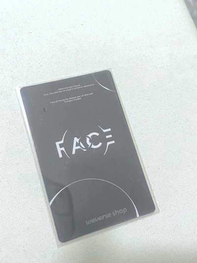 BTS Jimin 智旻 FACE特典卡