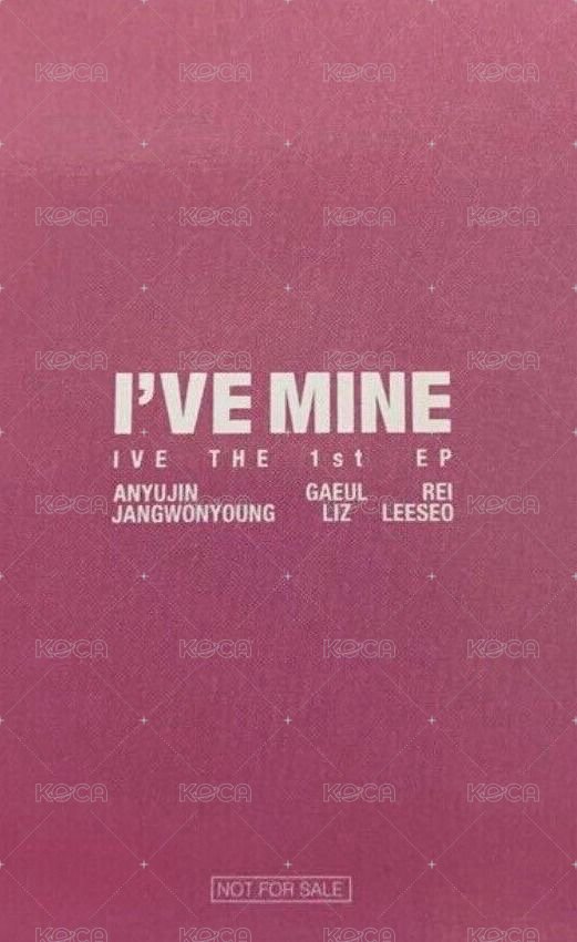 I'VE MINE 塔店 特典卡 2.0 金秋天 GAEUL 特典 背面