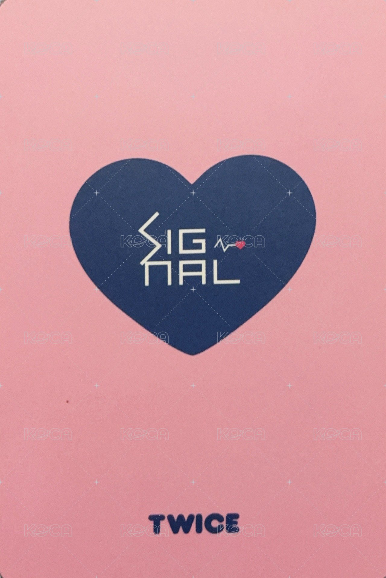 SIGNAL 專輯卡  背面