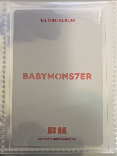 BABYMONS7ER 專輯卡 TAG版專卡 Ahyeon