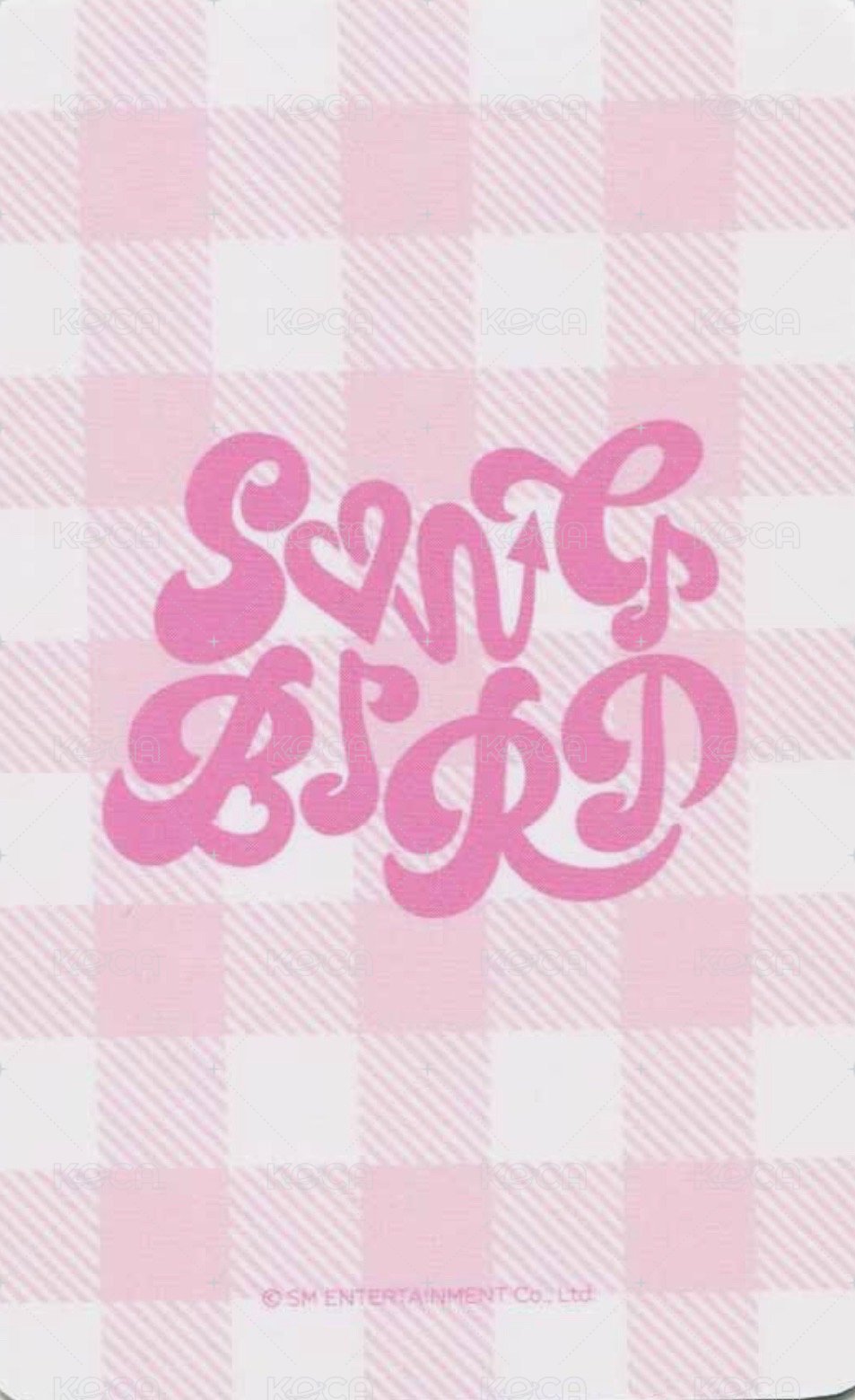 Songbird wm 幸運卡  背面