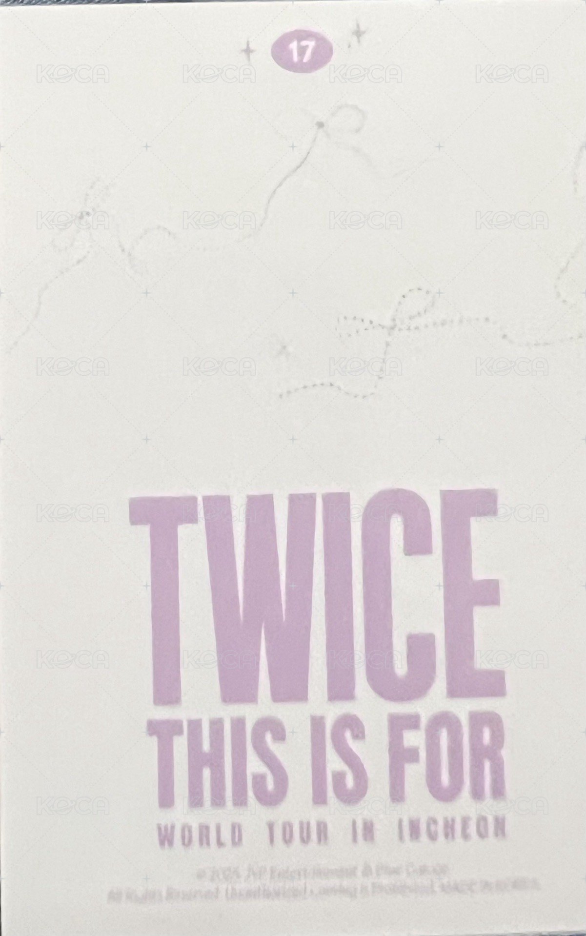 六巡 隨機卡 彩瑛-韓-17 背面